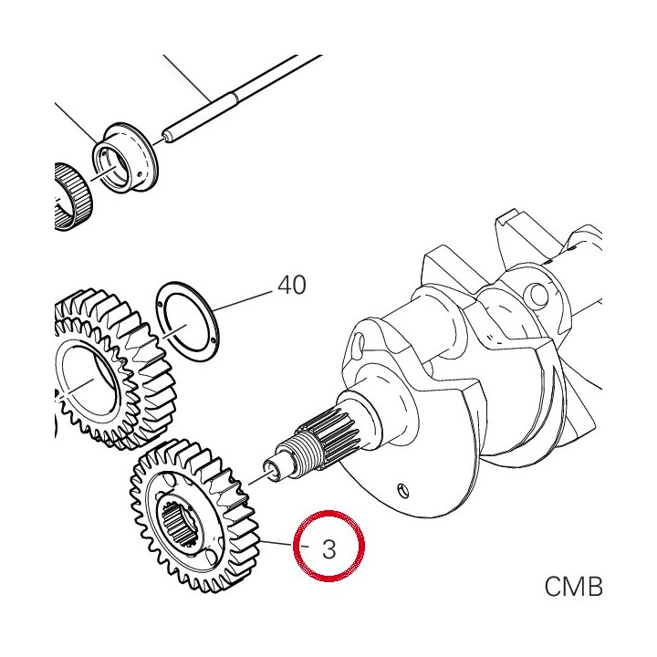 Pignon transmission — réf. 17011661A | Ducati Store