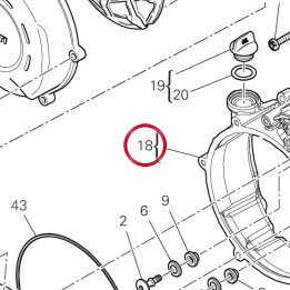 Couvercle cote embrayage — réf. 243P0261A7 | Ducati Store