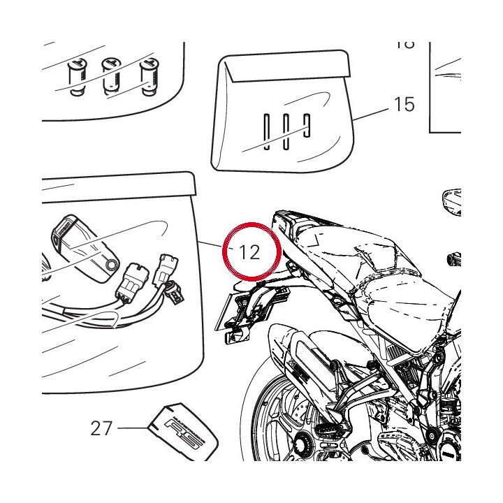 Kit hands free 315 mhz — réf. 59821991T | Ducati Store
