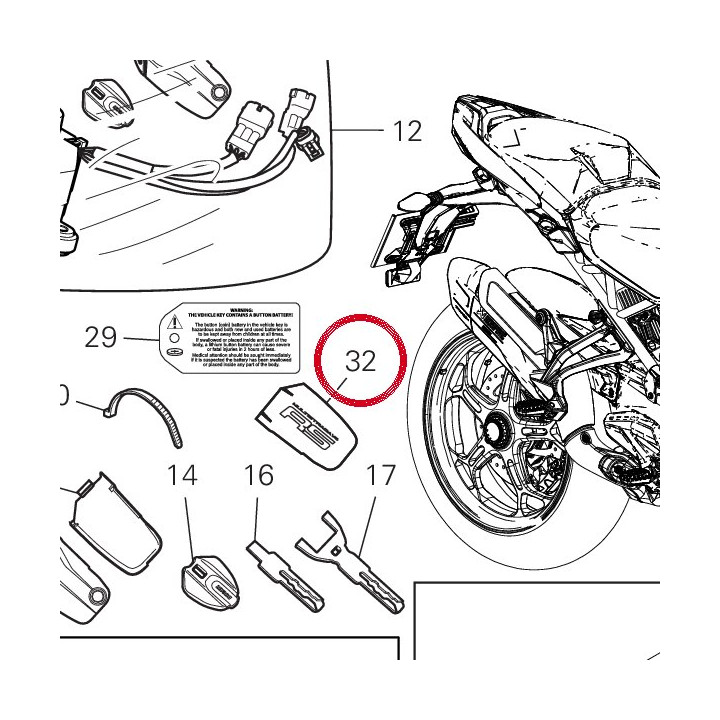 Cache Rs 4601L831B — réf. 4601L831B | Ducati Store