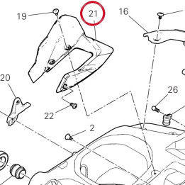 Bavette Garde-Boue avant — réf. 44610652A | Ducati Store