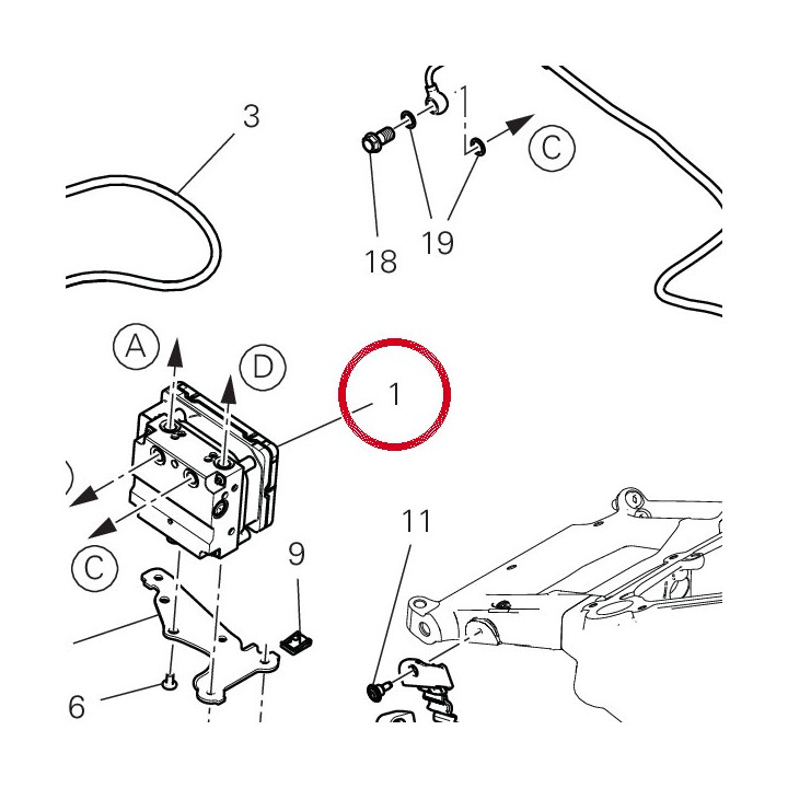 Centrale Abs 54240871F — réf. 54240871F | Ducati Store