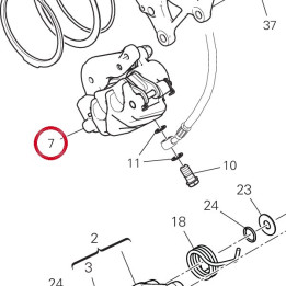 Étrier frein arrière — réf. 61140453A | Ducati Store
