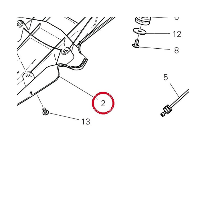 Support de plaque — réf. 56116331B | Ducati Store