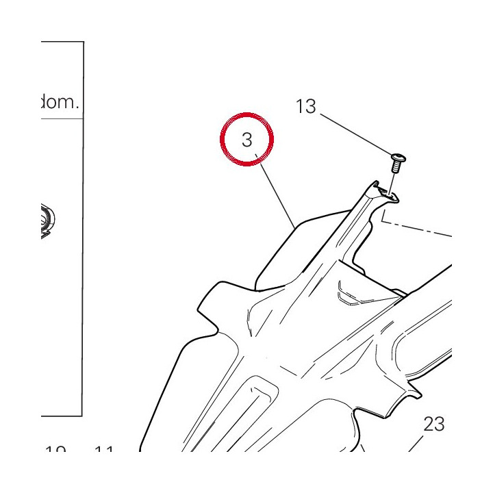Support de plaque — réf. 56116341B | Ducati Store