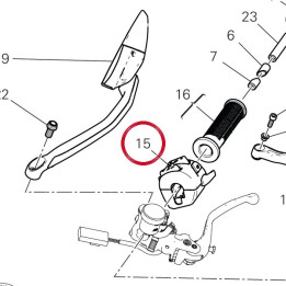 Commutateur gauche 65110391L — réf. 65110391L | Ducati Store
