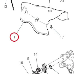 Pare-Chaleur 4601H281B — réf. 4601H281B | Ducati Store