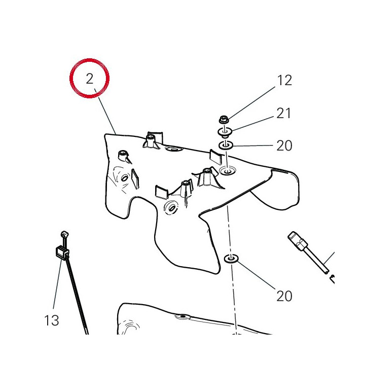 Pare-Chaleur 4601H291B — réf. 4601H291B | Ducati Store