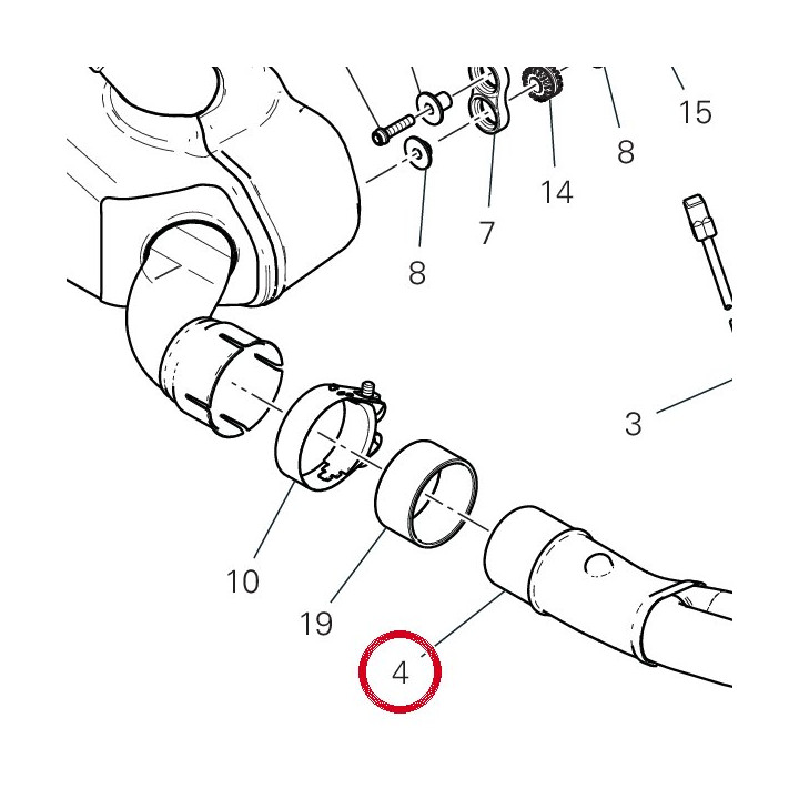 Collecteur D'Echappement — réf. 57015001C | Ducati Store