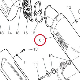 Silencieux 57315921AA — réf. 57315921AA | Ducati Store