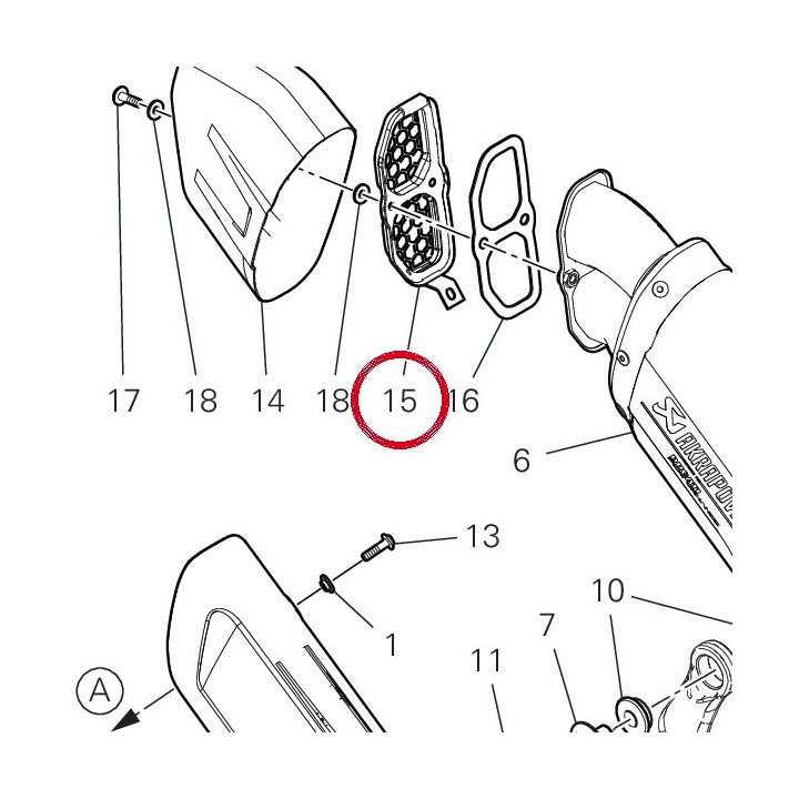 Culot silencieux 57315291A — réf. 57315291A | Ducati Store