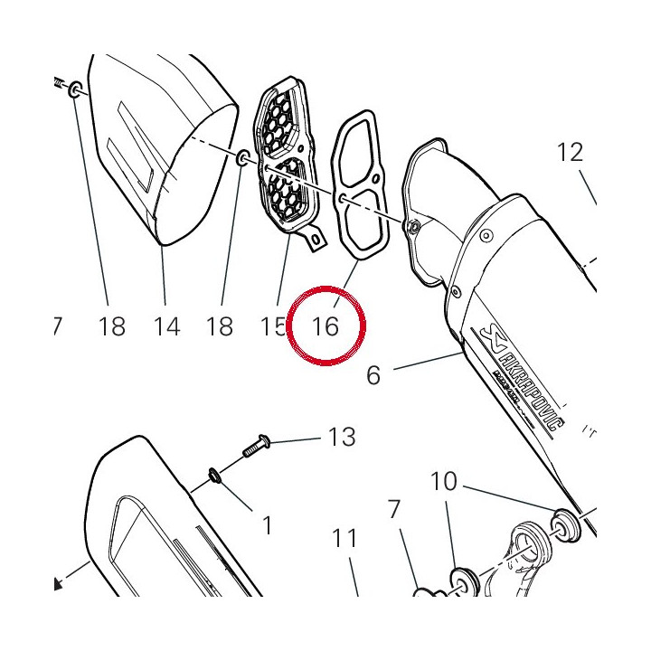 Joint 57315381A — réf. 57315381A | Ducati Store