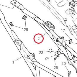 Cadre arrière gauche — réf. 47019041B | Ducati Store