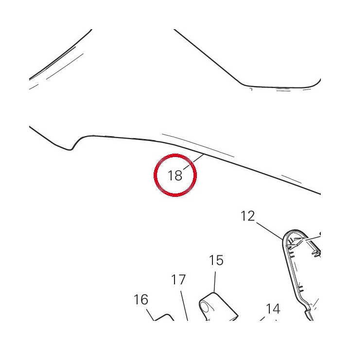 Capot avant 48114203BV — réf. 48114203BV | Ducati Store
