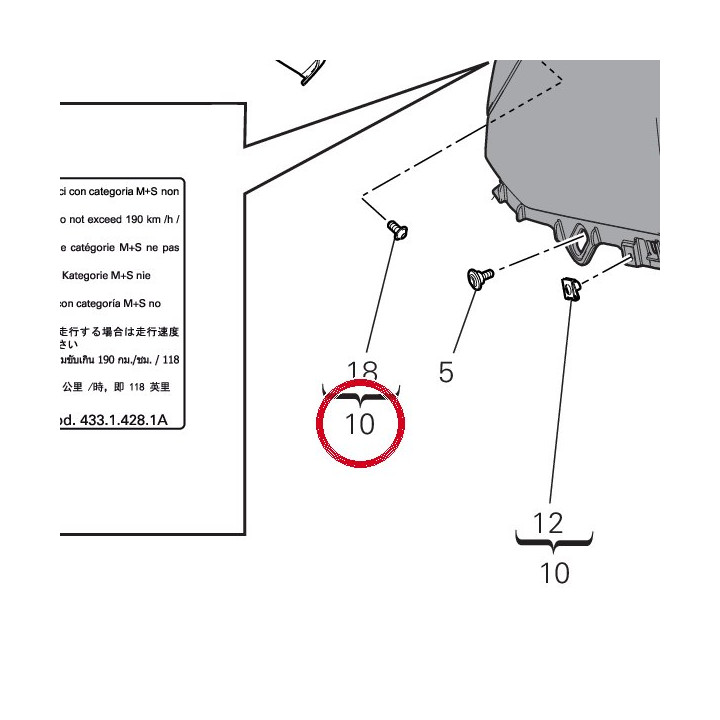 Cache réservoir 480PA921AV — réf. 480PA921AV | Ducati Store