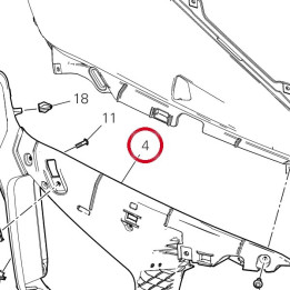Support droit 4801A882A — réf. 4801A883A | Ducati Store