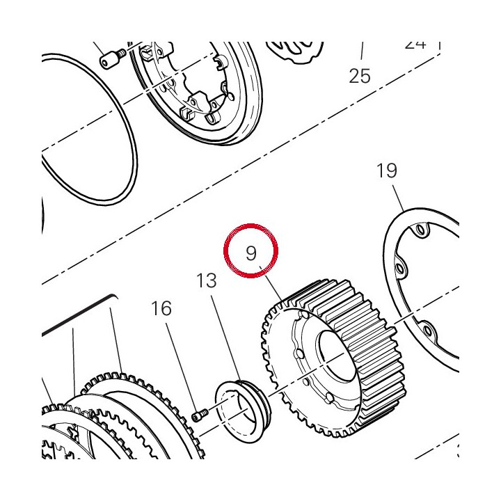 Mozzo centrale 19611071A — réf. 19611071A | Ducati Store