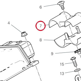 Etau supérieur 80812492A — réf. 80812492A | Ducati Store