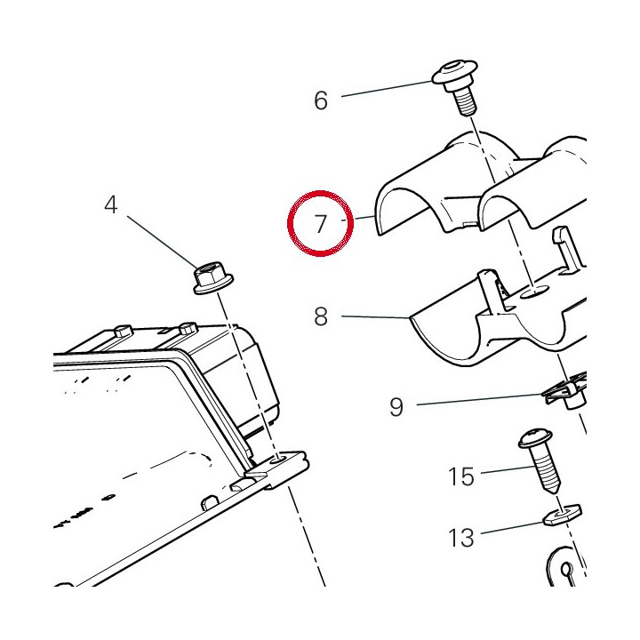 Etau supérieur 80812492A — réf. 80812492A | Ducati Store