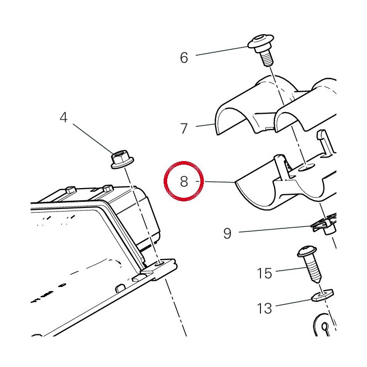 Etau inférieur 80812482A — réf. 80812482A | Ducati Store