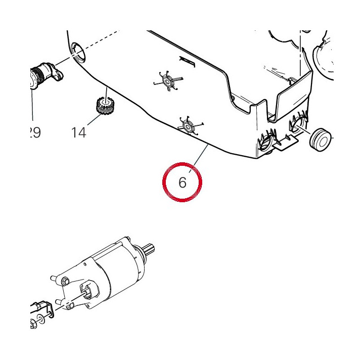 Support batterie 8291I093A — réf. 8291I093A | Ducati Store