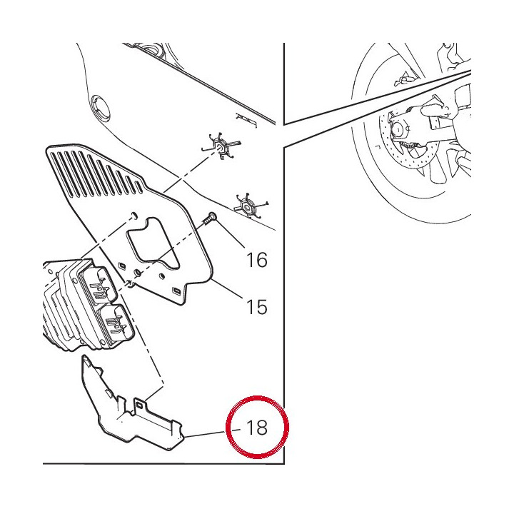 Pare-Chaleur 4601I801A — réf. 4601I801A | Ducati Store