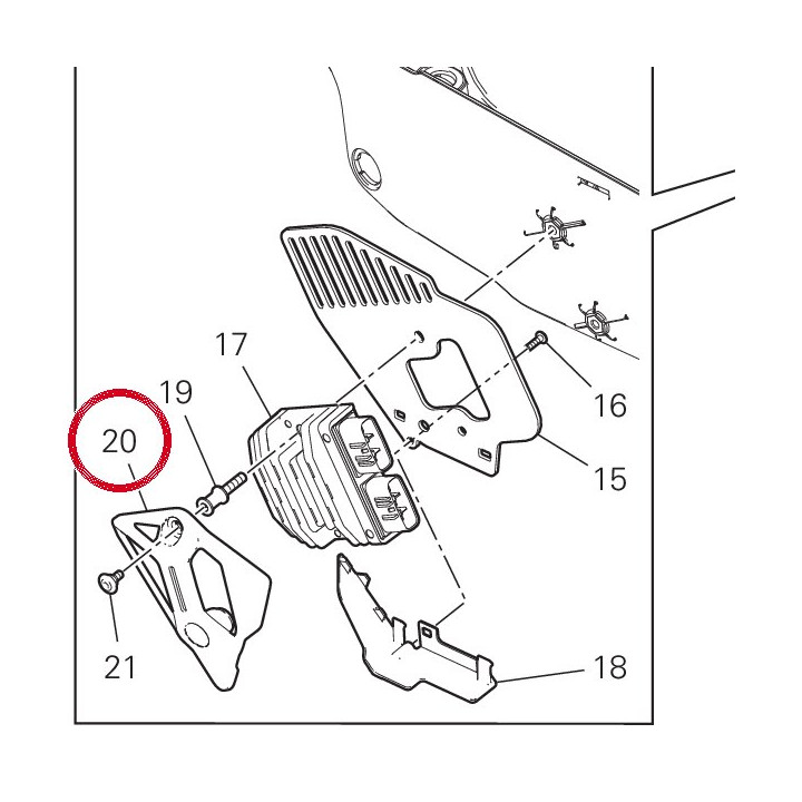 Cache 24716652A — réf. 24716653A | Ducati Store