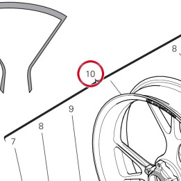 Jante roue av. 50122351AA — réf. 50120421AA | Ducati Store
