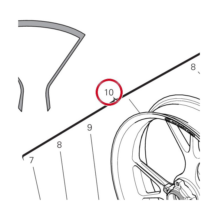 Jante roue av. 50122351AA — réf. 50120421AA | Ducati Store