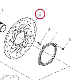 Disque frein arrière — réf. 49241111A | Ducati Store