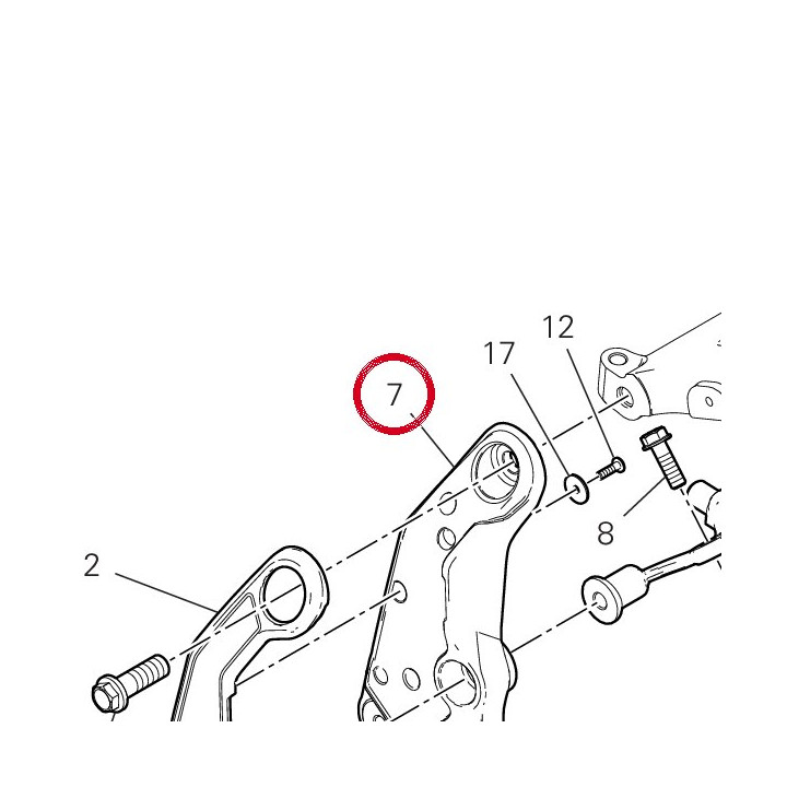 Plaque droite 47111601CB — réf. 47111601CB | Ducati Store