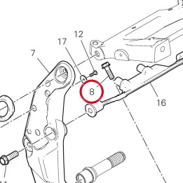 Vis M8X25 77251324CA — réf. 77251324CA | Ducati Store