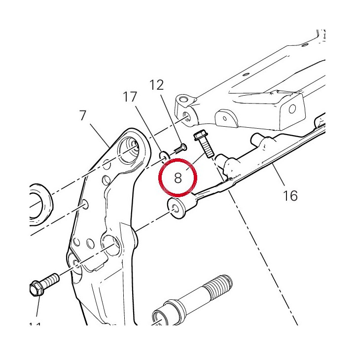 Vis M8X25 77251324CA — réf. 77251324CA | Ducati Store