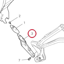 Support inférieure droit — réf. 8301H971AA | Ducati Store