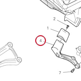 Support inférieure gauche — réf. 8301H981AA | Ducati Store