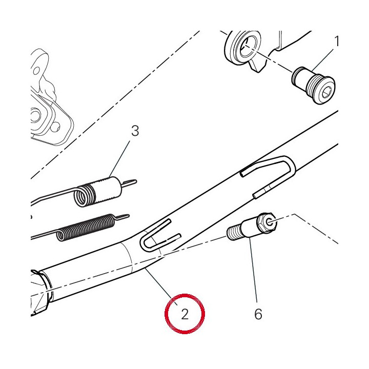 Béquille laterale — réf. 55611192BA | Ducati Store