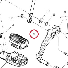 Couvre-Repose-Pied — réf. 76510322A | Ducati Store