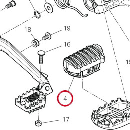 Couvre-Repose-Pied — réf. 76510312A | Ducati Store