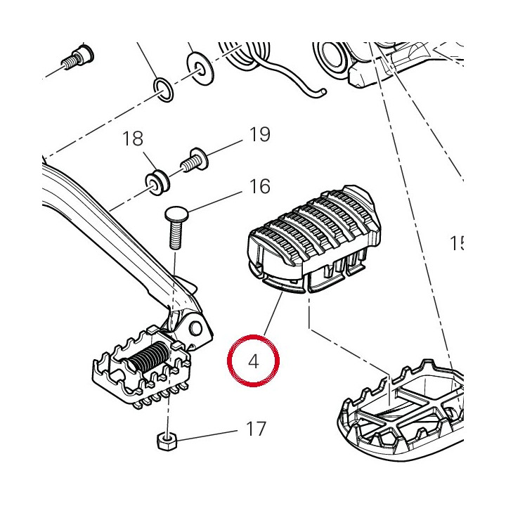 Couvre-Repose-Pied — réf. 76510312A | Ducati Store