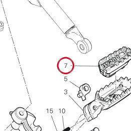 Couvre-Repose-Pied gauche — réf. 76510382A | Ducati Store