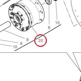Moyeu roue arrière — réf. 16221101AA | Ducati Store