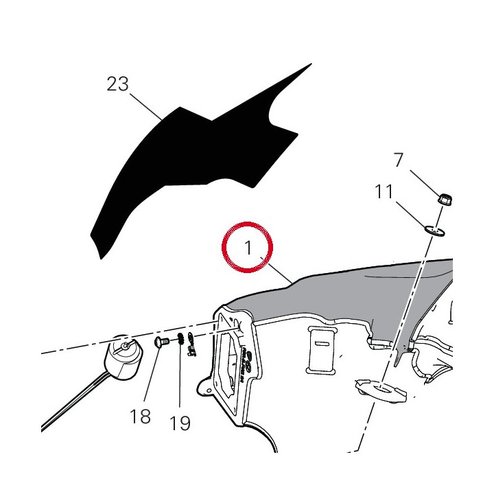 Serbatoio carburante — réf. 58613111BF | Ducati Store