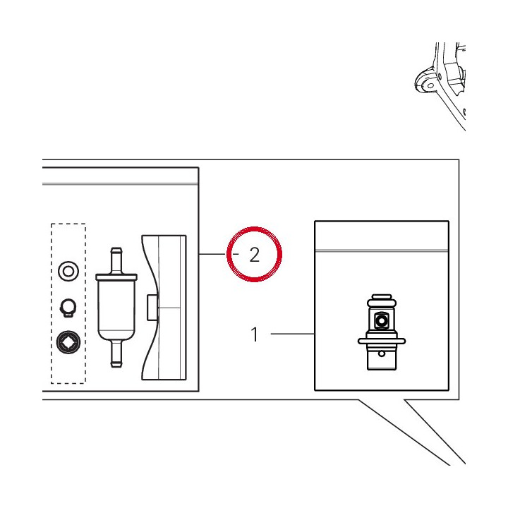 Kit de réparation filtre — réf. 42520131A | Ducati Store