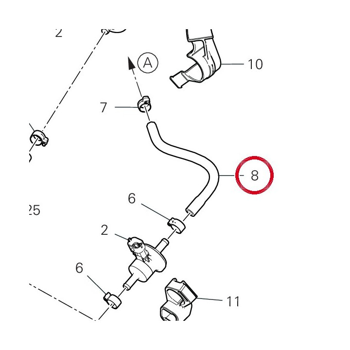 Tuyau 935Z0011A — réf. 935Z0011A | Ducati Store