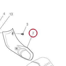 Pare-Chaleur inférieur — réf. 4601I481AB | Ducati Store