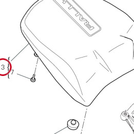 Selle passager 59517381AF — réf. 59517381AF | Ducati Store