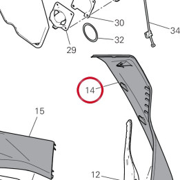 Ass. cover conv. sx — réf. 480PE932AC | Ducati Store