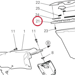 Contro slitta sportello — réf. 4801D871B | Ducati Store