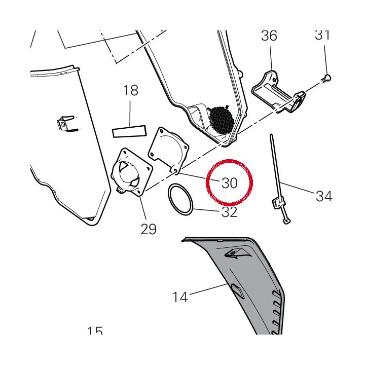 Semivano sx 4801D901A — réf. 4801D901A | Ducati Store