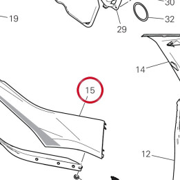 Cover convogliatore dx — réf. 4801E922AL | Ducati Store